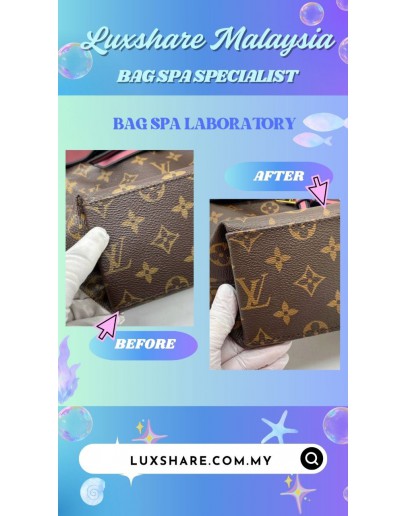 LOUIS VUITTON TUILERIES BESACE SHOULDER BAG IN ROSE BRUYERE (BAG SPA CLEANING,TREATMENT AND CARE)