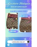 LOUIS VUITTON TUILERIES BESACE SHOULDER BAG IN ROSE BRUYERE (BAG SPA CLEANING,TREATMENT AND CARE)
