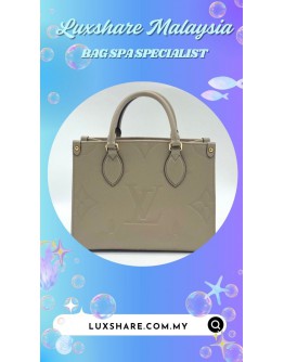 LOUIS VUITTON ONTHEGO PM IN EMBOSSED CALF LEATHER (BAG SPA CLEANING,TREATMENT AND CARE)