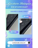 LOUIS VUITTON BLACK MONOGRAM ECLIPSE CANVAS WALLET (BAG SPA CLEANING,TREATMENT AND CARE)