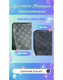 LOUIS VUITTON COBALT MONOGRAM TAIGARAMA OUTDOOR MESSENGER BAG (BAG SPA CLEANING,OIL EDGE)
