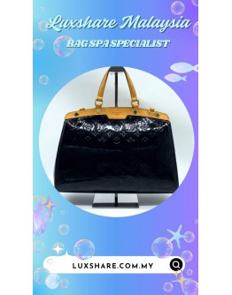 LOUIS VUITTON MONOGRAM VERNIS BREA MM HANDBAG (BAG SPA CLEANING,VACHETTA LEATHER REPLACEMENT)