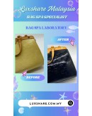 LOUIS VUITTON MONOGRAM VERNIS BREA MM HANDBAG (BAG SPA CLEANING,VACHETTA LEATHER REPLACEMENT)
