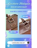 LOUIS VUITTON SUHALI LEATHER LOCKIT BAG (BAG SPA CLEANING,COLOR TOUCP UP)