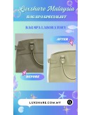 LOUIS VUITTON EPI PASSY HANDBAG IN WHITE (BAG SPA CLEANING,TREATMENT AND CARE)