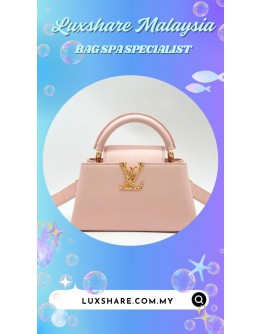 LOUIS VUITTON CAPUCINES HANDBAGS (BAG SPA CLEANING,TREATMENT AND CARE)