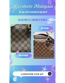 LOUIS VUITTON DUOMO BOWLING HANDBAG IN DAMIER EBENE CANVAS (BAG SPA CLEANING,TREATMENT AND CARE)