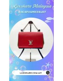 LOUIS VUITTON LOCKME II BB BAG IN RED (BAG SPA CLEANING,COLOR TOUCH UP)