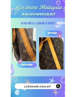LOUIS VUITTON PETIT NOE HANDBAG (BAG SPA CLEANING,VACHETTA LEATHER REPLACEMENT)