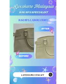 LOUIS VUITTON VINTAGE MEDIUM PASSY WHITE LEATHER BAG "SPA CLEANING AND TREATMENT LEATHER"