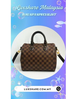 LOUIS VUITTON SPEEDY IN DAMIER EBENE CANVAS (BAG SPA CLEANING, TREATMENT&CARE)