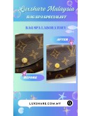 LOUIS VUITTON ROSALIE COIN PURSE IN MONODRAM (BAG SPA CLEANING,COLOR TOUCP UP)