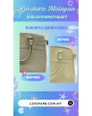 LOUIS VUITTON VINTAGE MEDIUM PASSY WHITE LEATHER BAG "SPA CLEANING AND TREATMENT LEATHER"