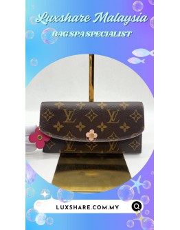 LOUIS VUITTON MONOGRAM CANVAS EMILIE WALLET (LEATHER REPLACEMENT, OIL EDGE)