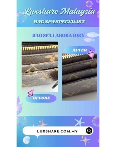 LOUIS VUITTON MONOGRAM CANVAS EMILIE WALLET (LEATHER REPLACEMENT, OIL EDGE)