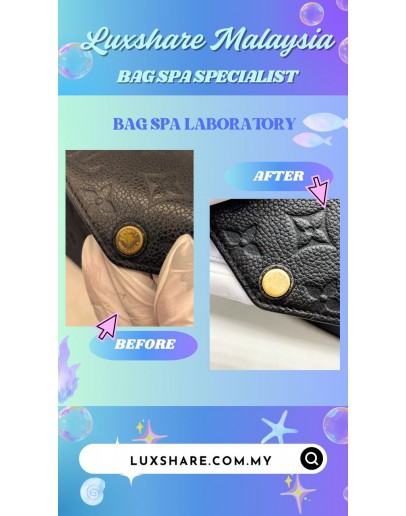 LOUIS VUITTON POCHETTE FELICIE IN BLACK (STICK BACK DOWN LEATHER PART , GOLD PLATED )