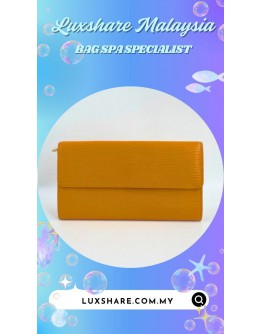 LOUIS VUITTON YELLOW EPI LEATHER WALLET (NANO RESTORATION, BAG SPA CLEANING)