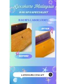 LOUIS VUITTON YELLOW EPI LEATHER WALLET (NANO RESTORATION, BAG SPA CLEANING)