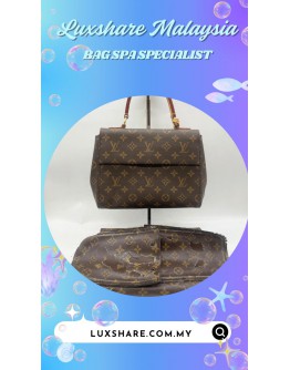 LOUIS VUITTON CLUNY BB HANDBAG MONOGRAM CANVAS (LEATHER REPLACEMENT, TREATMENT &CARE)