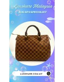 LOUIS VUITTON SPEEDY DAMIER EBENE HANDBAG (BAG SPA CLEANING, NANO RESTORATION)