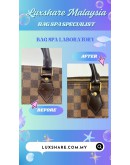 LOUIS VUITTON SPEEDY DAMIER EBENE HANDBAG (BAG SPA CLEANING, NANO RESTORATION)