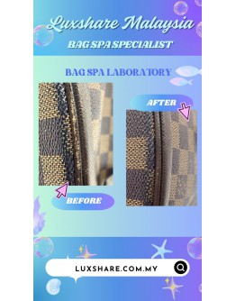 LOUIS VUITTON MARAIS BUCKET BAG DAMIER EBENE CANVAS (TOUCH UP CORNER PART, BAG SPA CLEANING)