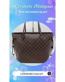 LOUIS VUITTONDAMIER EBENE NEVERFULL MM TOTE BAG (BAG SPA CLEANING, TOUCH UP CORNER COLOUR FADED PART)