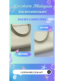 LOUIS VUITTON VINTAGE MEDIUM PASSY WHITE LEATHER BAG "SPA CLEANING AND TREATMENT LEATHER"