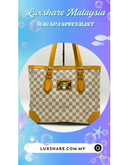 LOUIS VUITTON HAMPSTEAD MM DAMIER BAG ( BAG SPA CLEANING, VACHETTA LEATHER REPLACEMENT)