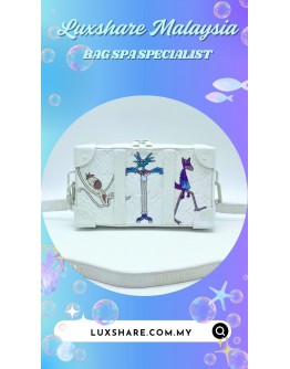 LOUIS VUITTON SOFT TRUNK WALLET IN WHITE (BAG SPA CLEANING, NANO RESTORATION)