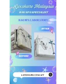 LOUIS VUITTON SOFT TRUNK WALLET IN WHITE (BAG SPA CLEANING, NANO RESTORATION)