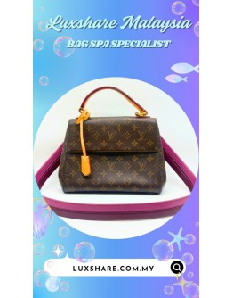 LOUIS VUITTON MONOGRAM CANVAS CLUNY BB BAG (BAG SPA CLEANING SERVICE, NANO RESTORSTION)