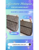 LOUIS VUITTON MONOGRAM CANVAS CLUNY BB BAG (BAG SPA CLEANING SERVICE, NANO RESTORSTION)