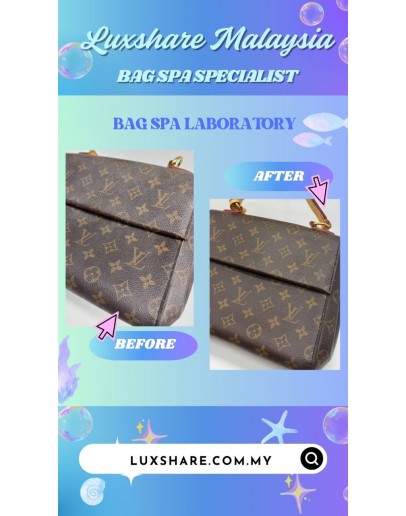 LOUIS VUITTON MONOGRAM CANVAS CLUNY BB BAG (BAG SPA CLEANING SERVICE, NANO RESTORSTION)