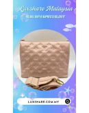 LOUIS VUITTON COUSSIN PM HANDBAG IN PINK (TOUCH UP 4 CORNER PART& OUTSIDE BLACK STAIN PART, SEW BACK THE LEATHER HOOK PART)