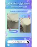 LOUIS VUITTON VINTAGE MEDIUM PASSY WHITE LEATHER BAG "SPA CLEANING AND TREATMENT LEATHER"