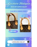 LOUIS VUITTON SPEEDY BANDOULIERE 25 HANDBAG IN MONOGRAM CANVAS (BAG SPA CLEANING, VACHETTA LEATHER REPLACEMENT)