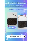 LOUIS VUITTON POCHETTE IN MONOGRAM CANVAS (BAG SPA CLEANING,VACHETTA LEATHER REPLACEMENT)