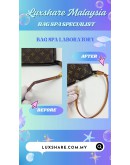 LOUIS VUITTON POCHETTE IN MONOGRAM CANVAS (BAG SPA CLEANING,VACHETTA LEATHER REPLACEMENT)