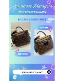 LOUIS VUITTON VANITY PM HANDBAG (BAG SPA CLEANING,ZIP TREATMENT)