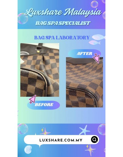 LOUIS VUITTON WESTMINSTER PM BAG IN DAMIER EBENE CANVAS (BAG SPA CLEANING,TOUCH UP CORNER PART)