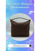 LOUIS VUITTON PORTOBELLO PM BAG IN DAMIER EBENE CANVAS (NANO RETSORATION,LEATHER REPLACEMENT)