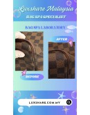 LOUIS VUITTON NEVERFULL TOTE BAG IN DAMIER EBENE CANVAS (BAG SPA CLEANING,VACHETTA LEATHER REPLACEMENT)