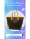 LOUIS VUITTON NEVERFULL MM MONOGRAM CANVAS TOTE BAG (BAG SPA CLEANING,VACHETTA LEATHER REPLACEMENT)