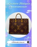 LOUIS VUITTON ON-THE-GO GM TOTE BAG IN REVERSE MONOGRAM GIANT CANVAS (REMOVE MOULD,OIL EDGE)