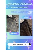 LOUIS VUITTON MINI LIN SPEEDY 30 BAG (BAG SPA CLEANING,LEATHER REPLACEMENT)