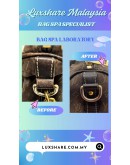 LOUIS VUITTON MINI LIN SPEEDY 30 BAG (BAG SPA CLEANING,LEATHER REPLACEMENT)