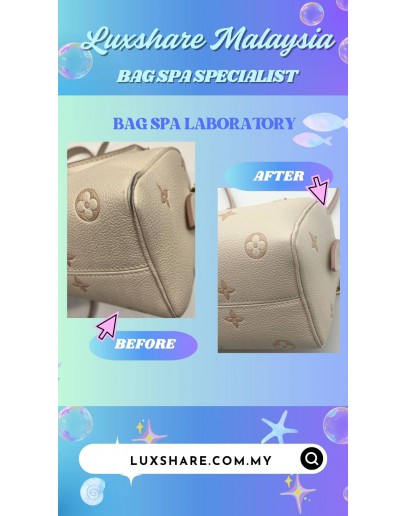 LOUIS VUITTON SPEEDY BANDOULIERE 20 IN MONOGRAM EMPREINTE LEATHER (BAG SPA CLEANING,TREATMENT AND CARE)