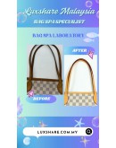 LOUIS VUITTON NEVERFULL MM DAMIER AZUR (BAG SPA CLEANING,VACHETTA LEATHER REPLACEMENT)