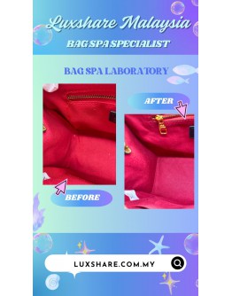  LOUIS VUITTON ON THE GO PM MONOGRAM REVERSE BROWN'' INNER LINING REPLAMENT AND BAG SPA SERVICE''